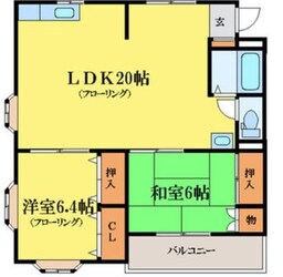 文化の森駅 徒歩17分 1階の物件間取画像